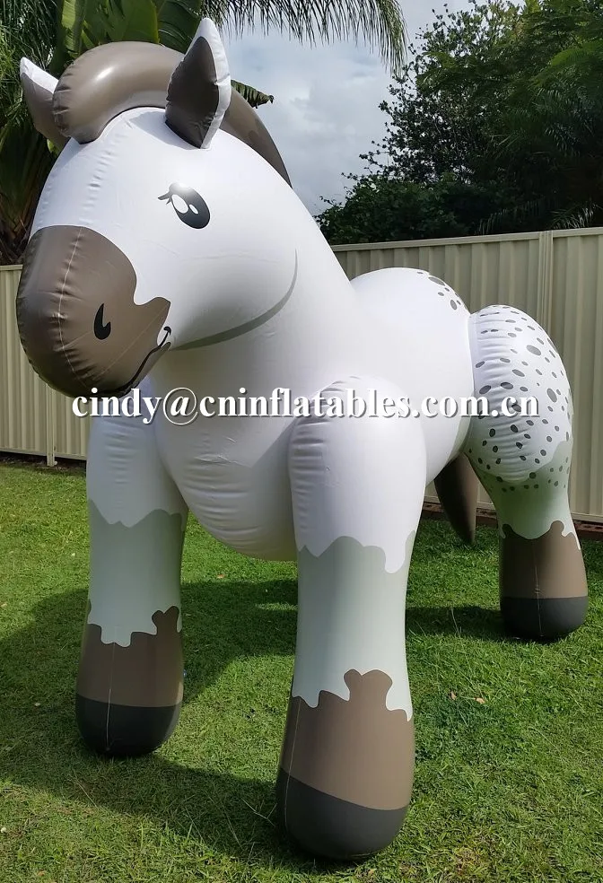 puffy paws inflatable draft horse decoration play inflatable animal toys for sale