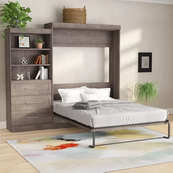 High Quality Space Saving European American Style King Queen Size Space Saving Wall Murphy Bed