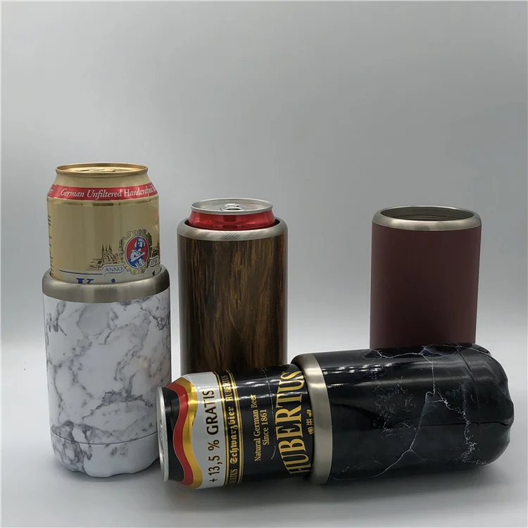 Экологически чистый, изготовленный на заказ, из нержавеющей стали, тонкий холодильник, вакуумный держатель для напитков