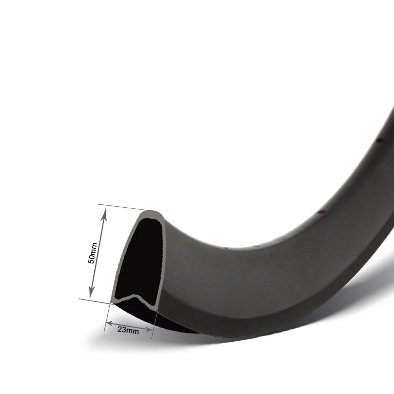 GoFast Tubular Carbon Rims Matte Glossy 50mm Depth 23mm Width Carbon Road Rims Lightweight Carbon Tubular Wheels