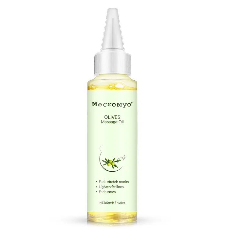 Private Label Olive oil Vegan Maternity Skin Care Body Scar Stretch Mark Removal Oil Stretch Mark Oil
