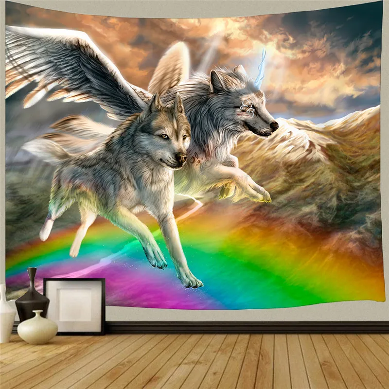 Siberian Wolf ~ Cross-border Amazon Nordic Song of Ice and Fire Wolf totem wall decoration tapestry hanging cloth