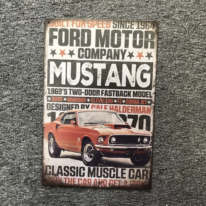 Discount Motor Oil Car Decor wall bar Crafts old printing retro sign Vintage metal Poster logo tin car plate hot sale