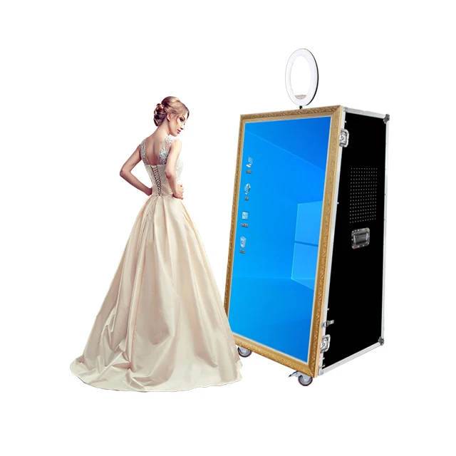 Wholesale 65 Inch Mirror Photo Booth Kiosk Photo Booth Touch Screen Photobooth Mirror for Wedding or Party