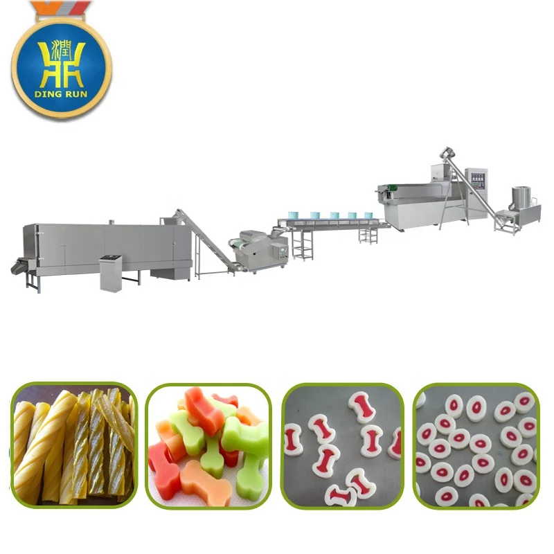 dog chewing pet food making production machine
