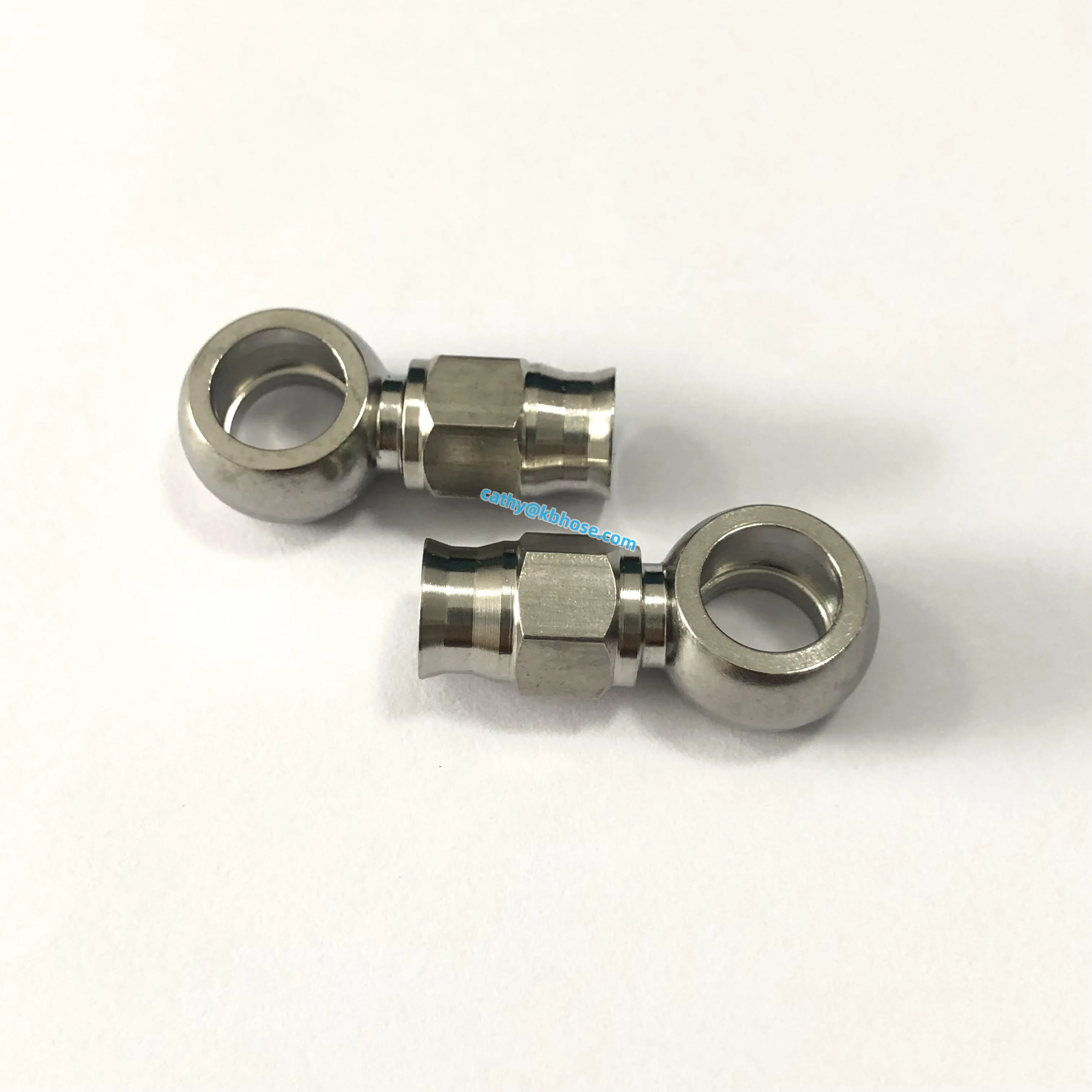 Auto motorcycle AN3 3AN Stainless Steel Straight Hydraulic Banjo Eye Brake Hose End Fitting for PTFE Brake Hose Line
