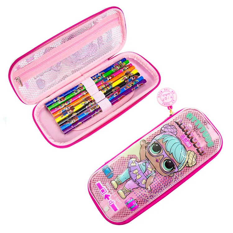 Lol Surprise Custom Logo Pencil Case Personalized Pencil Case With Custom 3D Graphic Pattern