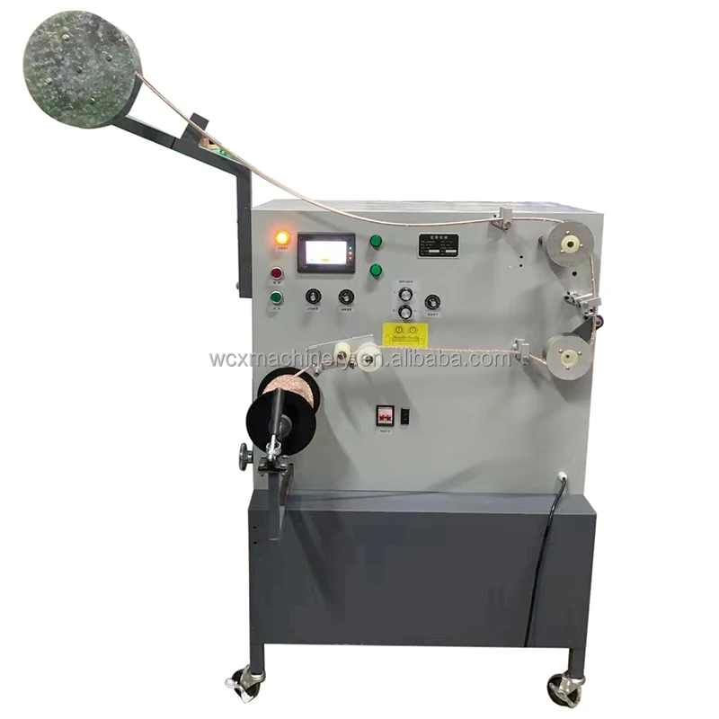 narrow fabric elastic tape and cord cardboard spooling pack winding machine