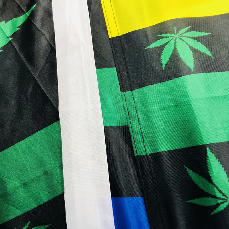holiday flag American  90 * 150cm marijuana leaf rainbow pride weed flag