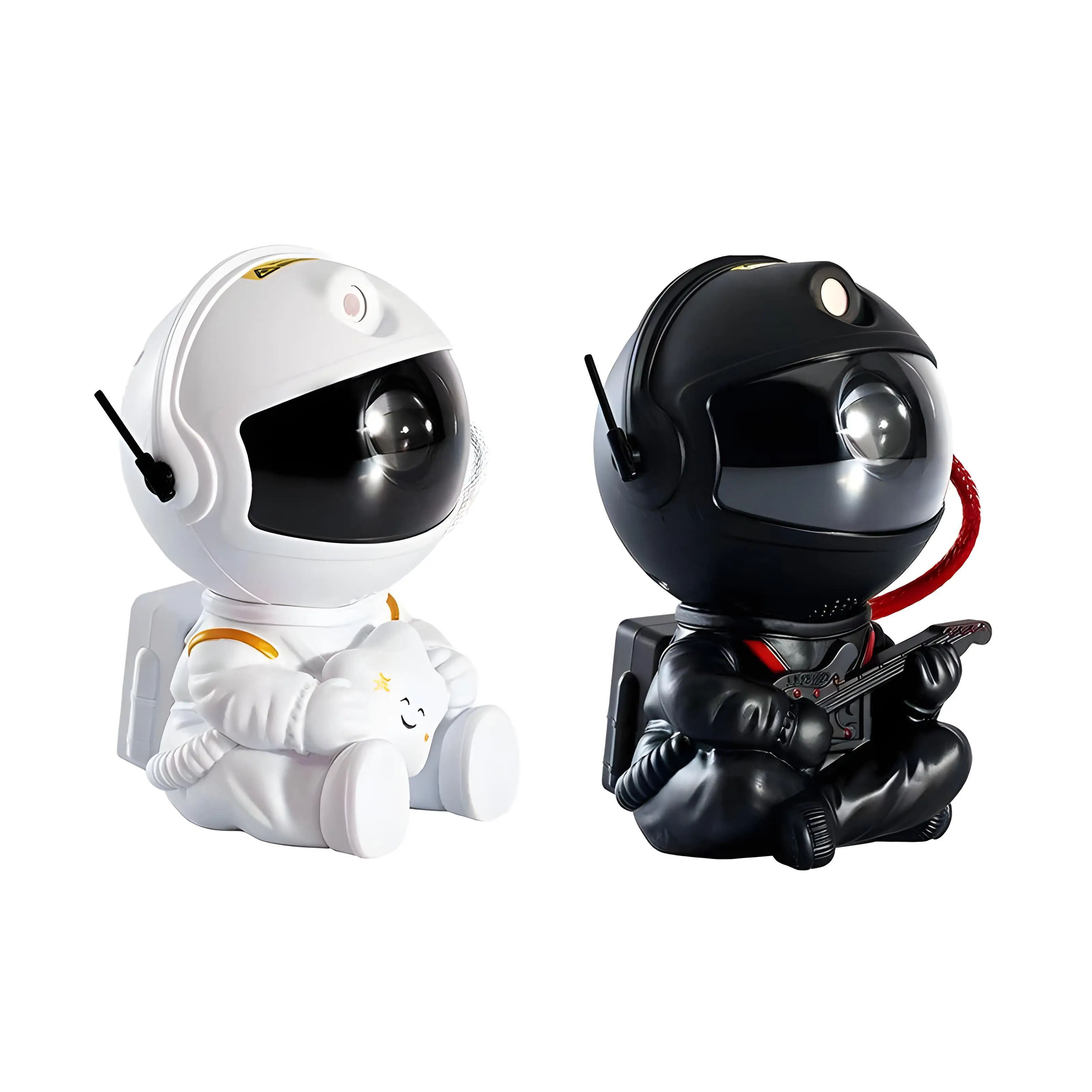 Sitting Astronaut Holding Star Holding Guitar Astronaut Projection Ambient Light