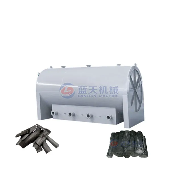 Hard wood lump charcoal making machine bbq lump charcoal machine