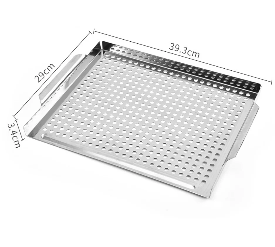 Perforated Metal Pastry Baked Food Baking Tray / Stainless Steel Cooler Pan