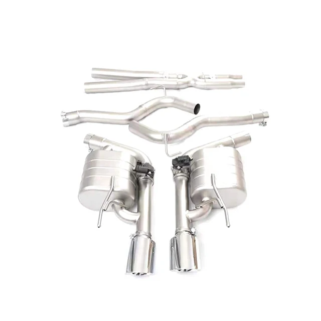 Stainless Steel Exhaust System Catback For Ford Mustang 3.7 5.0t