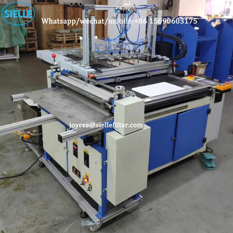 High frequency cardboard gluing machine fully automatic hard book cover making machine