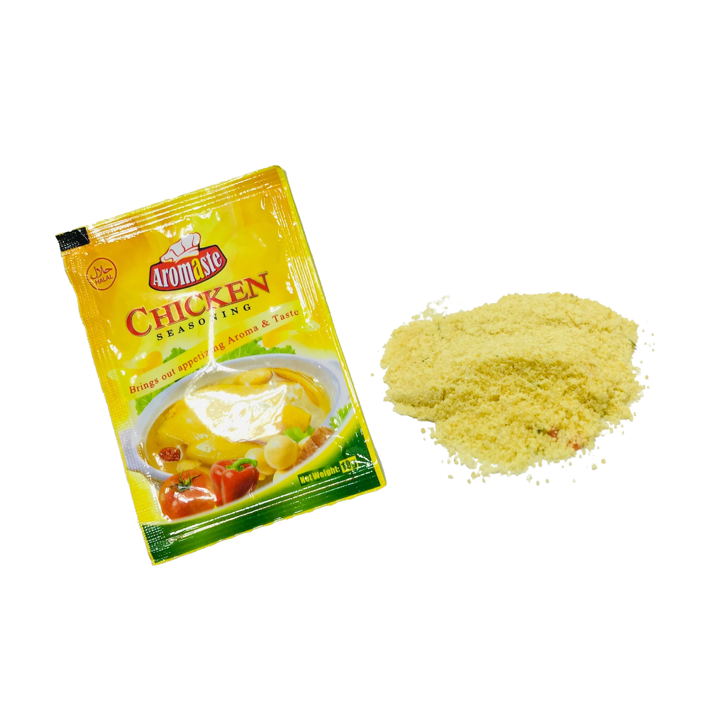 10g/50g/100g HALAL Dried Chicken Flavor Seasoning Powder For West African Market