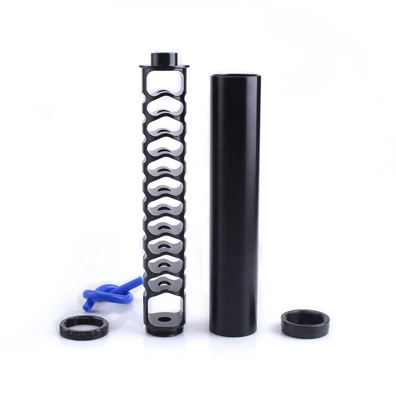 10 Inch Car Fuel Filter Solvent Trap Extension Spiral 1/2-28 5/8-24 Single Core Aluminum Tube For NAPA 4003 WIX 24003