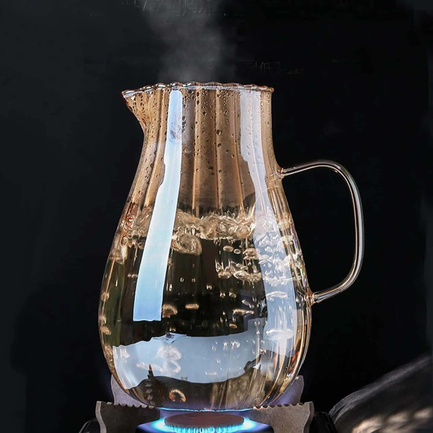Wholesale Heat Resistant Borosilicate Glass Jug Glass With Stainless Steel Lid
