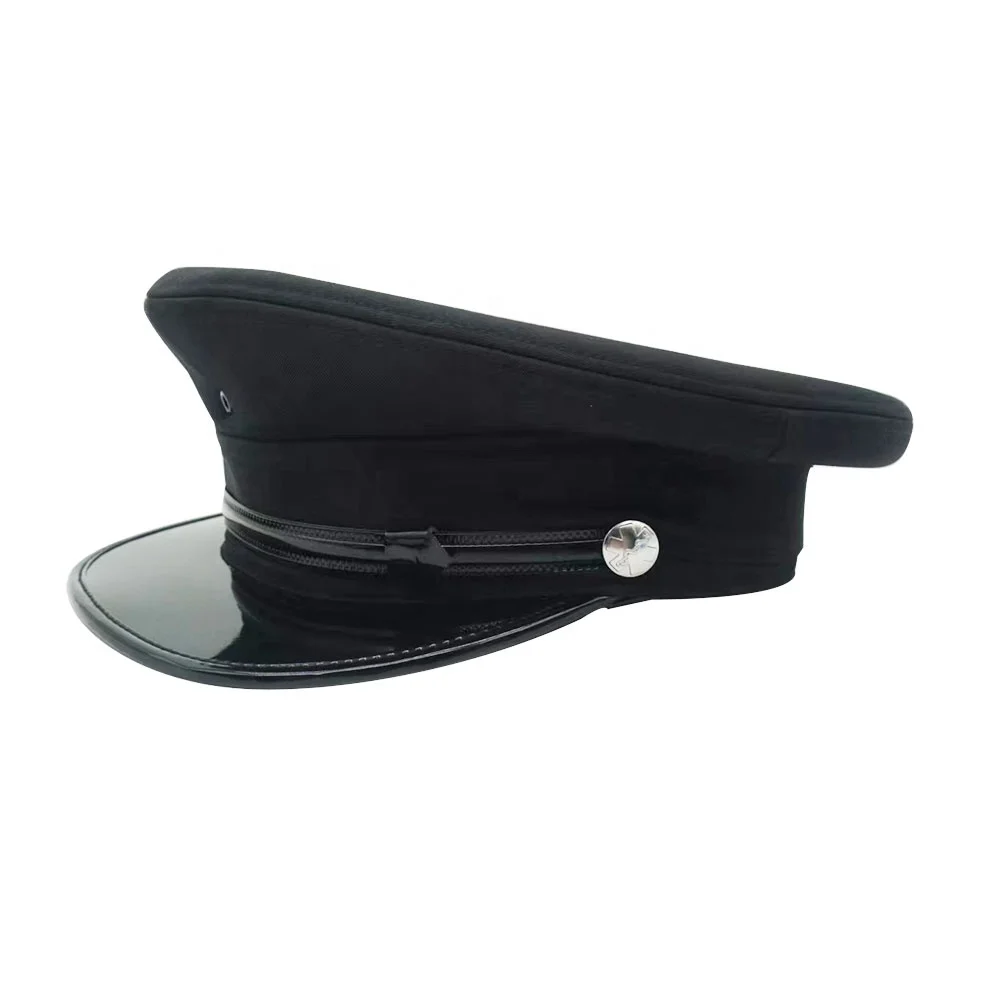 trending products new arrivals Leather visor captain peaked hat Size 53-64CM