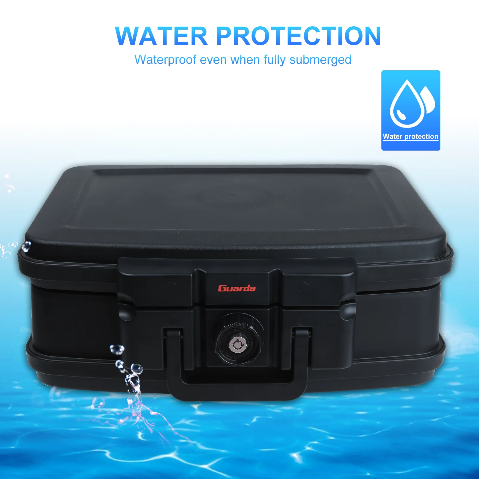Guarda 2125 U.L72-350 30 Minutes Fits A4 Paper Fireproof Safe Box and Waterproof Safe Chest Coffre Fort Portable