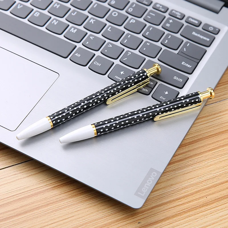 2022 Custom printing heat transfer ballpoint pen matte gold accessories novelty printed gift pen metal ballpen manufacturer