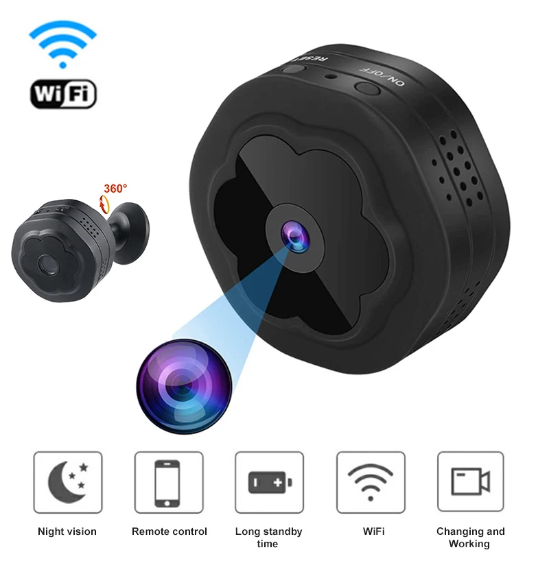 Outdoor Hunting Security Camera System Portable Removable Memory Card Small Camera Off Network Kids Mini WiFi Cameras