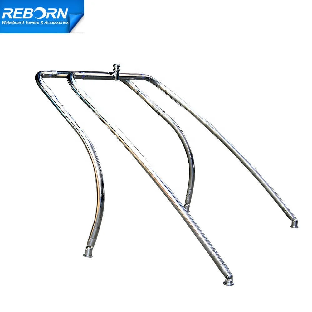 Reborn Aluminium Boat Thrust Wakeboard Tower Glossy Black