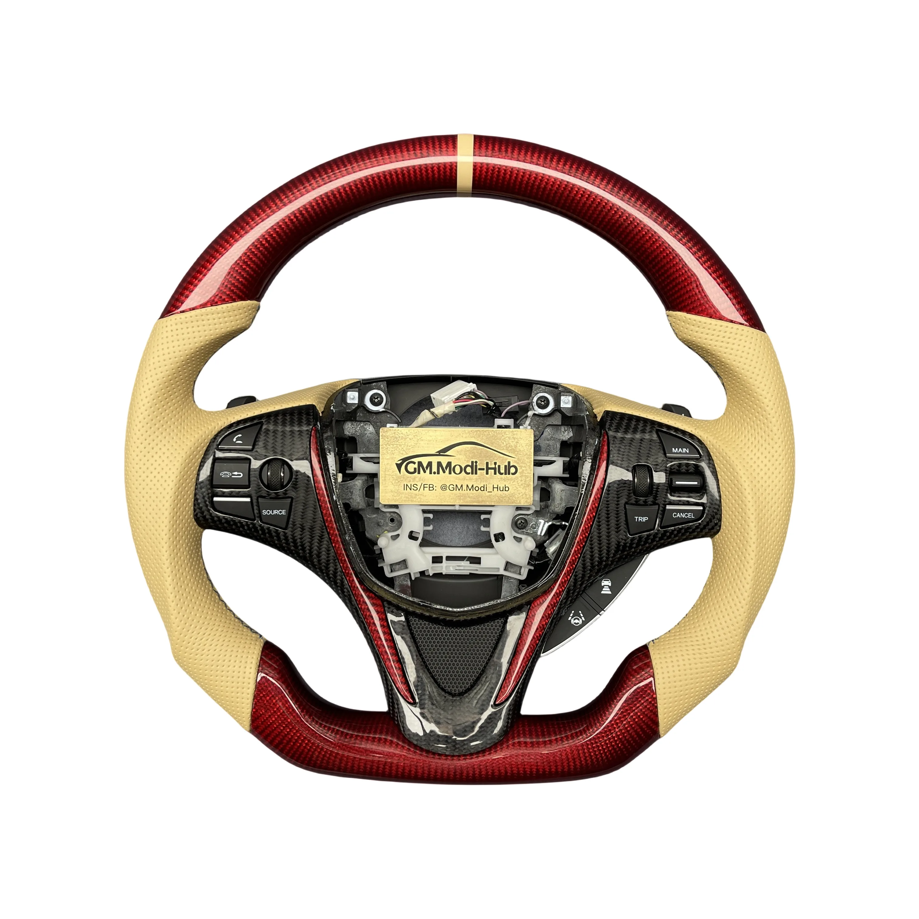 GM.Modi Автомобильный руль из углеродного волокна для Acura 2015 -2020 TLX / 2014-2020 MDX