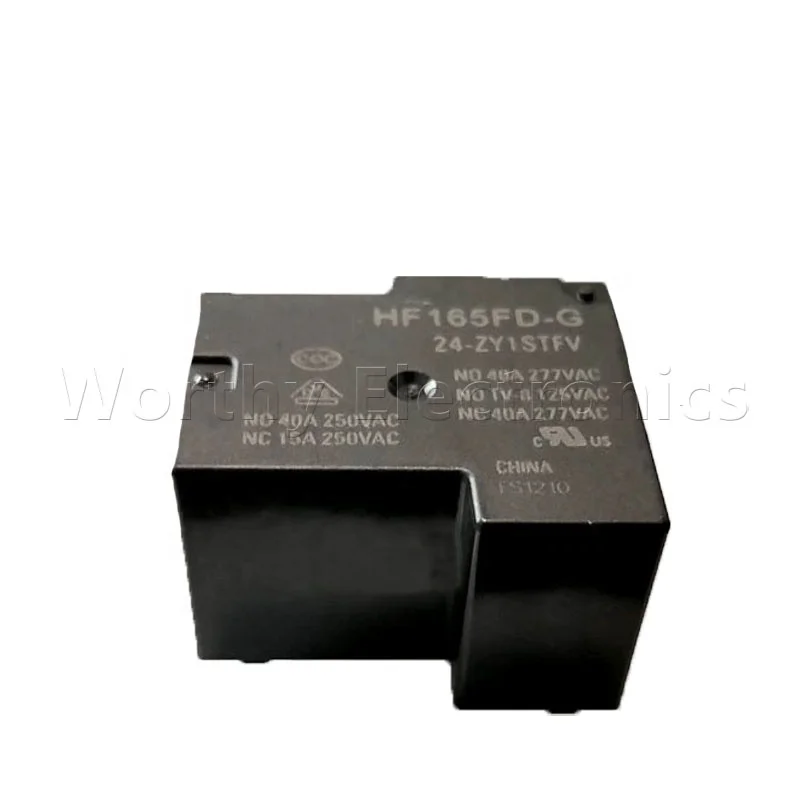 Electronic component electromagnetism relay 24VDC 40A 5PIN DIP HF165FD-G/24-ZY1STFV relay module