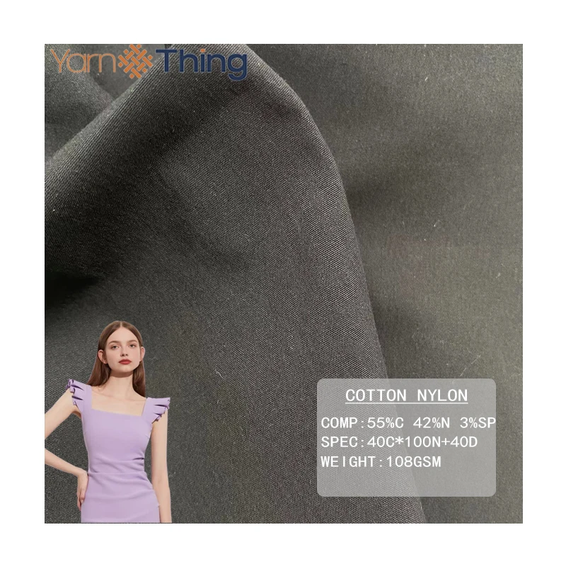 China supply Water Resistant Cotton Nylon fabric for Sweater dress