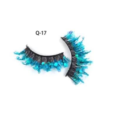 Natural Bare Makeup Sparkling Powder Sparkling Diamond Thick Exaggerated European and American Color Luminous 3D Eyelash