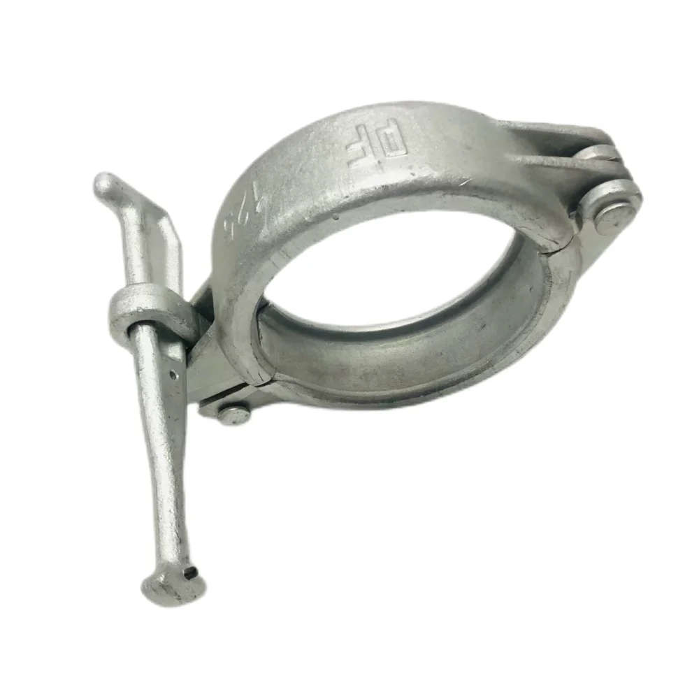 Concrete pump pipe connection parts cast iron clamp dn125 quick coupling
