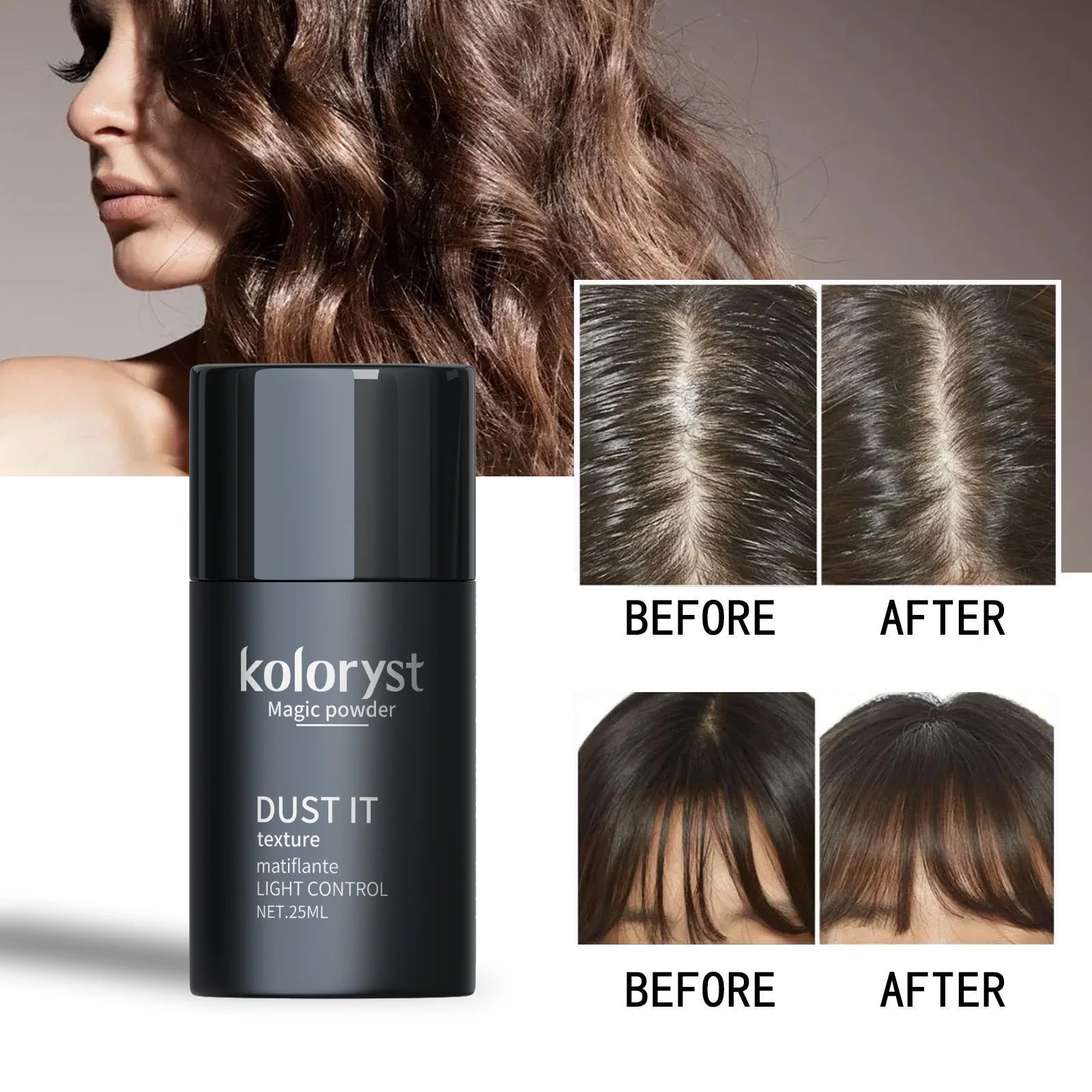 Matte Look Hair Volume Styling Powder Men Texture Fluffy Dust IT Powder Private Label