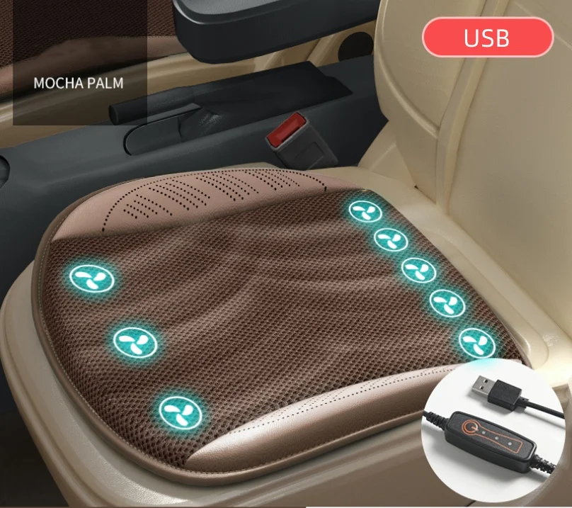 USB Power Cooler 3 Speed Mode Temperature Adjustable Portable Seat Cushion Pad for Car and Office Universal Fit For Cooler