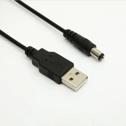5.5x2.1 male to usb am  cable