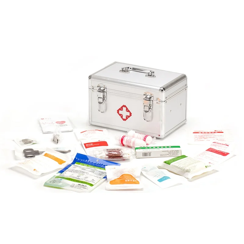 Aluminium abs home metal first aid kit case ambulence