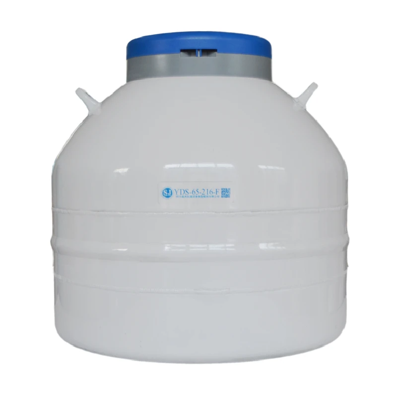 95- 175L Aluminum Liquid Nitrogen Tank  Square Racks Storage Biological Liquid Nitrogen Container