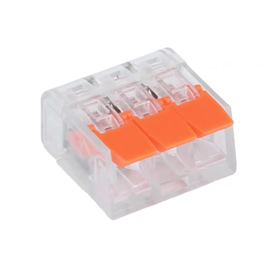 2023 Best Popular Spring Terminal Blocks Electric Cable Lever Color Customized Wire Connectors