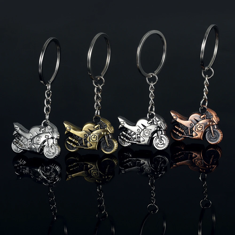 Color Wholesale Promotional Metal 3D Heavy Motorcycle Keychain