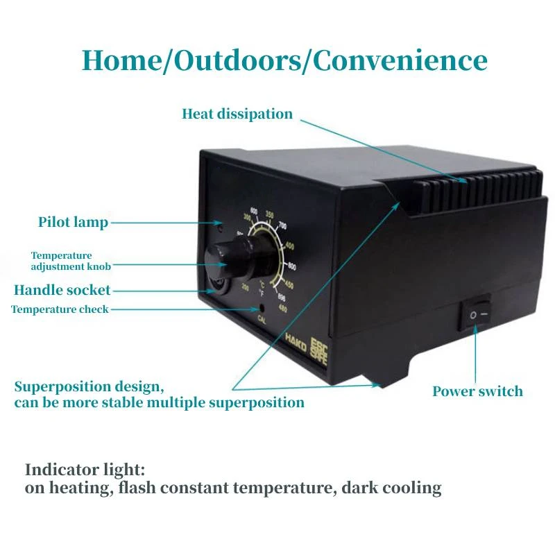 Adjustable Temperature 936 Soldering Station Constant Temperature 60W Electric Soldering Iron Soldering Station