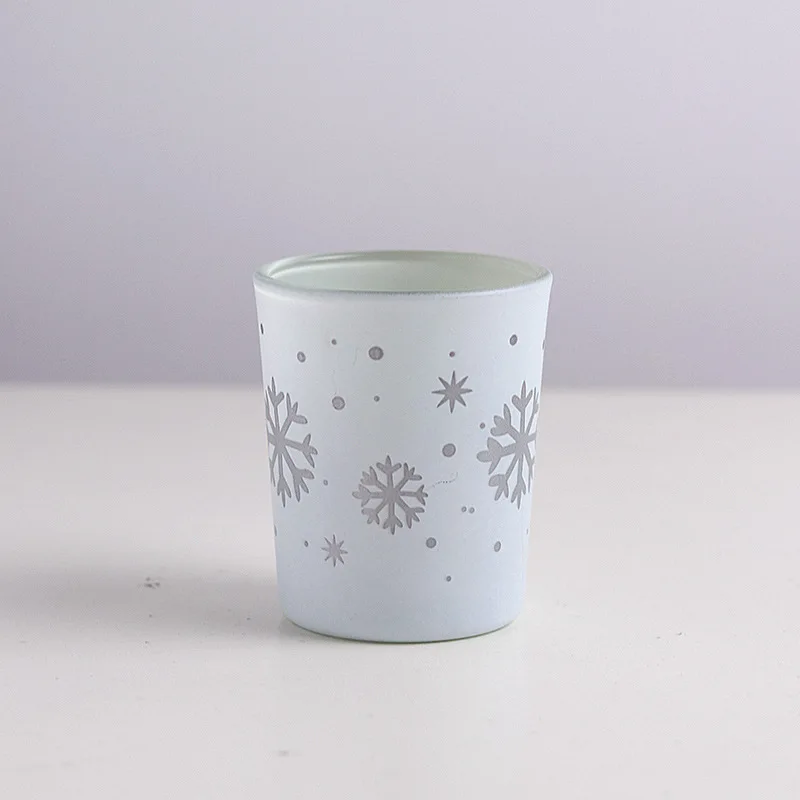 Оптовая продажа пустая Роскошная Стеклянная банка для свечи украшения Рождественского стола