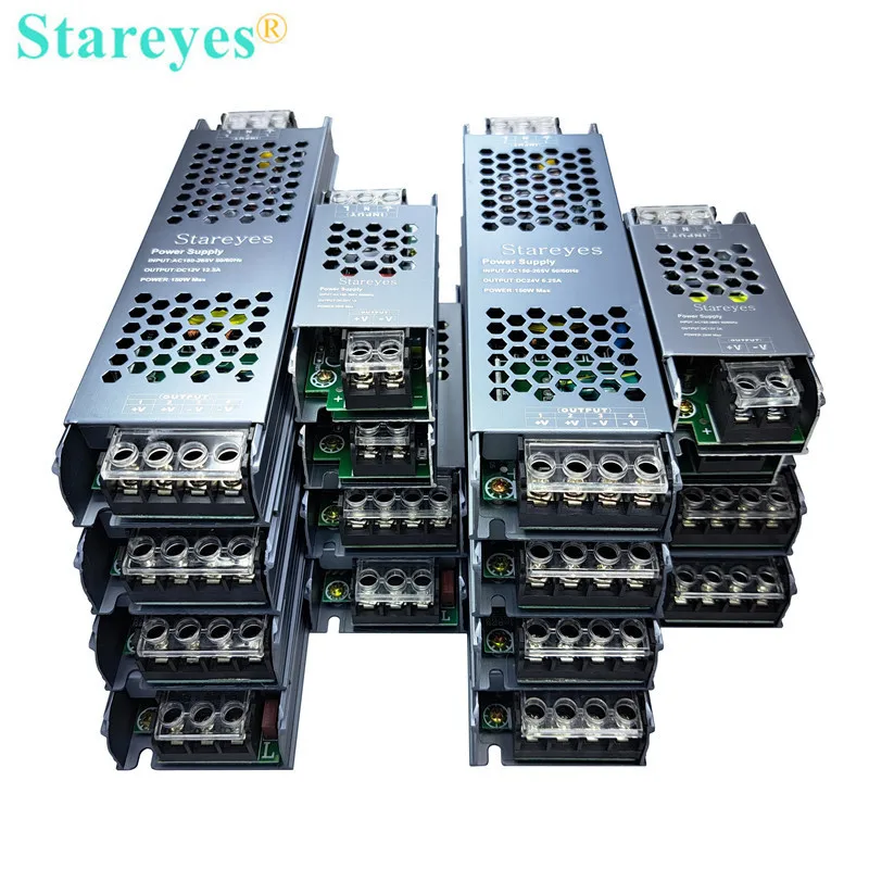 Ультратонкий блок питания AC220V в DC12V 24V 25W 36W 60W 100W 150W 200W 300W 400W адаптер трансформатор для светодиодной полосы принтера CCTV