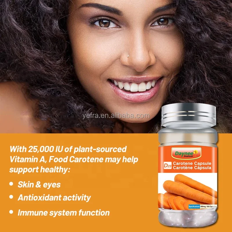 Hot selling Carotene Soft Capsules protect vision Beta Carotene Lutein Ester soft capsules wins town products