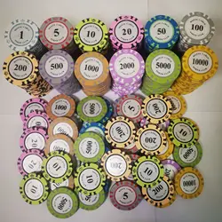 Vietnam Manufacture Gold plated chips plastic ABS Texas chips acrylic customize chips