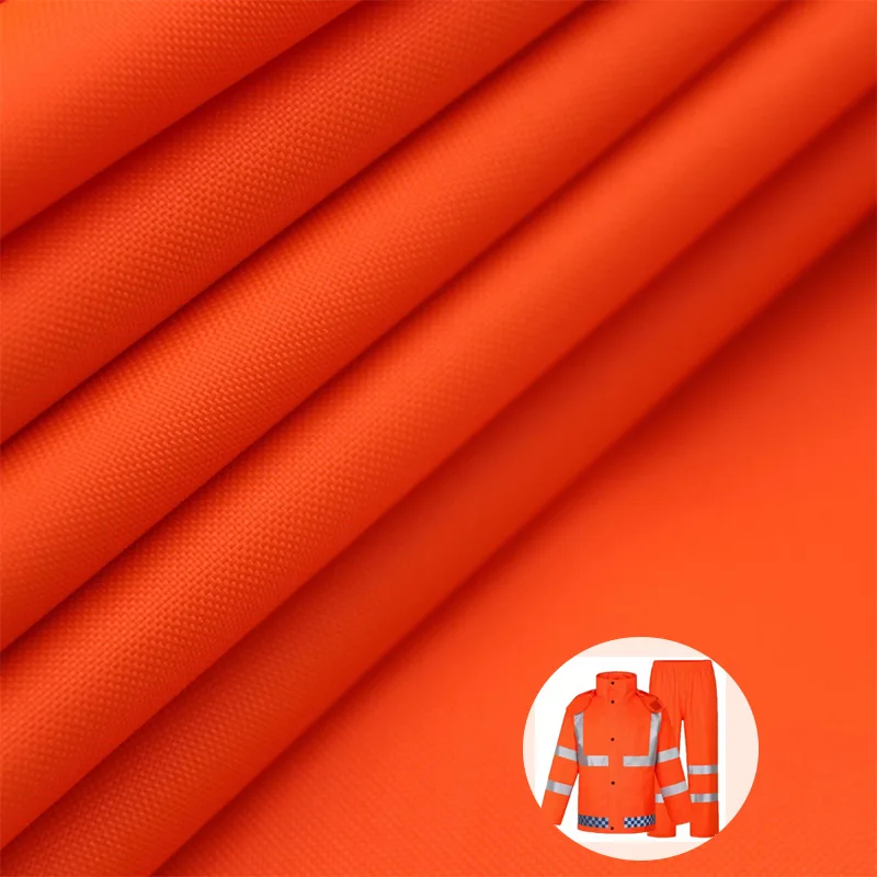 Waterproof 300D*300D PU Milky White Coating Breathable Oxford Fabric 300D DTY Fluorescent fabric For Coat and Jacket