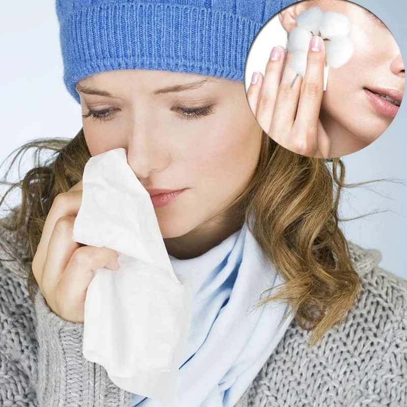 OEM roll tissue facial cotton tissue bacteria-free dry wet disposable washcloth