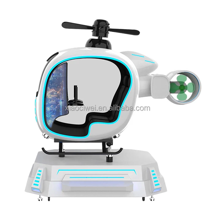 Hot Sale VR Helicopter Virtual Game Console Flight Simulator Cockpit Aircraft 9D VR Flight Game