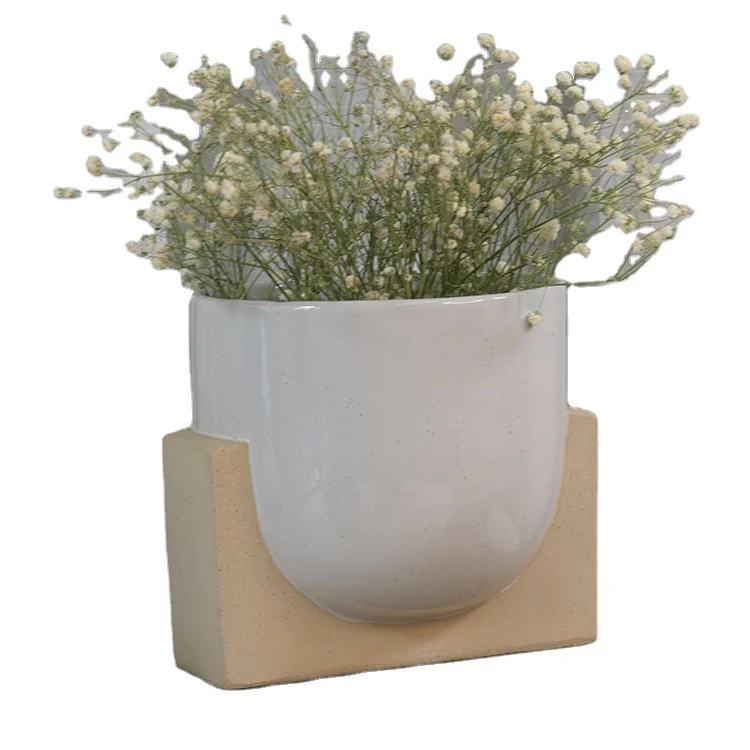 Wholesale low MOQ custom sizes cup shaped plants pots small ceramics flower pot for indoor plants large