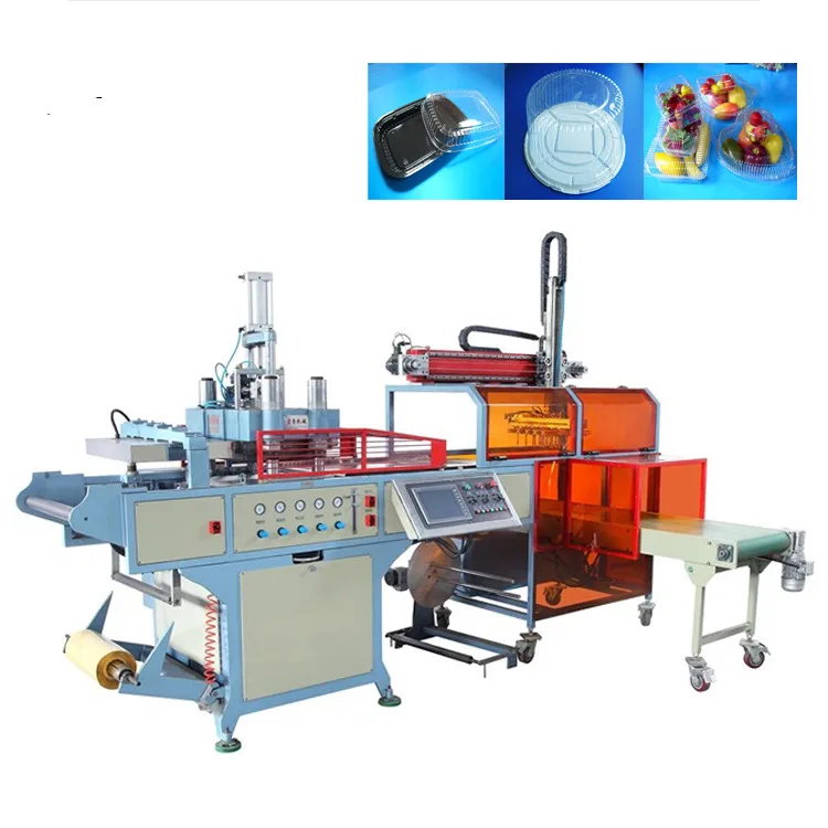 SP510/580  BOPS Hot Sale Cake box Lunch Box Blister Egg Tray Fruit Tray Manual Vacuum Forming Machine Thermoforming Machine