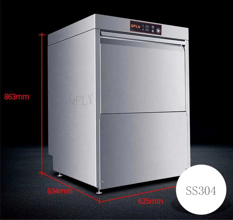 Commercial 304 Stainless Steel Undercounter Dishwasher Undercounter Dishwasher For Hotel Restaurant