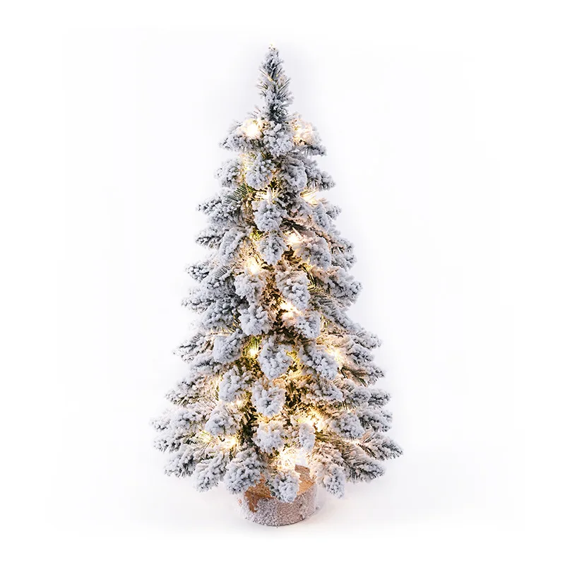 Christmas Nordic style small drooping flocked mini Christmas tree